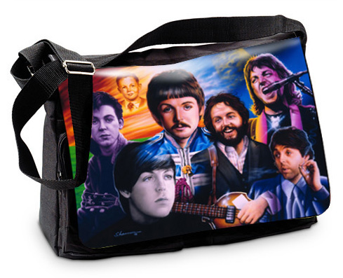 Seven Faces of Paul McCartney Beatles BeatBag Shoulder Bag