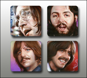 Let It Be Beatles Coaster Set