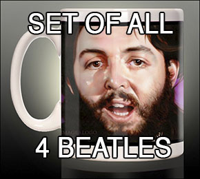 Let It Be Beatles Coffee Mug Set